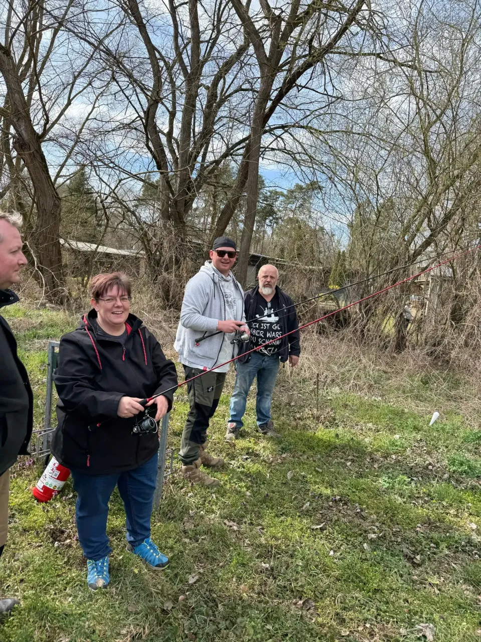 Schnupperangeln am Weinbergteich in Abtsdorf