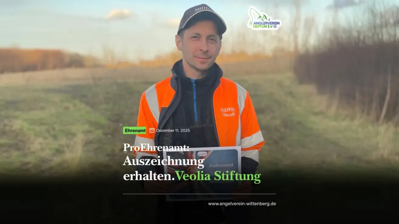 Auszeichnung für vorbildliches Engagement im Umwelt- und Naturschutz