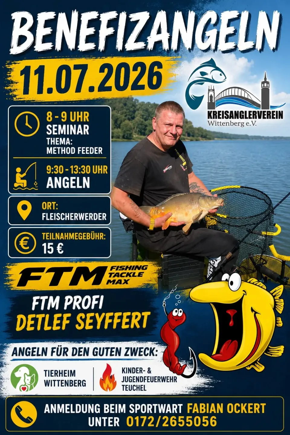 Benefizangeln 2026 des KAV Wittenberg mit FTM-Profi Detlef Seyffert