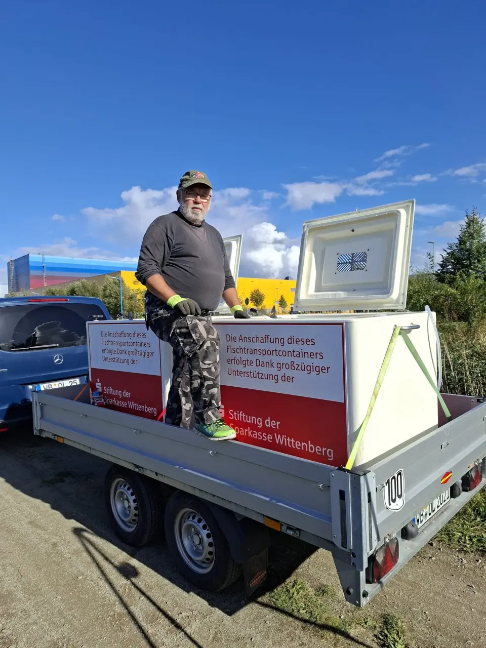 Impression vom Fischtransport des KAV Wittenberg