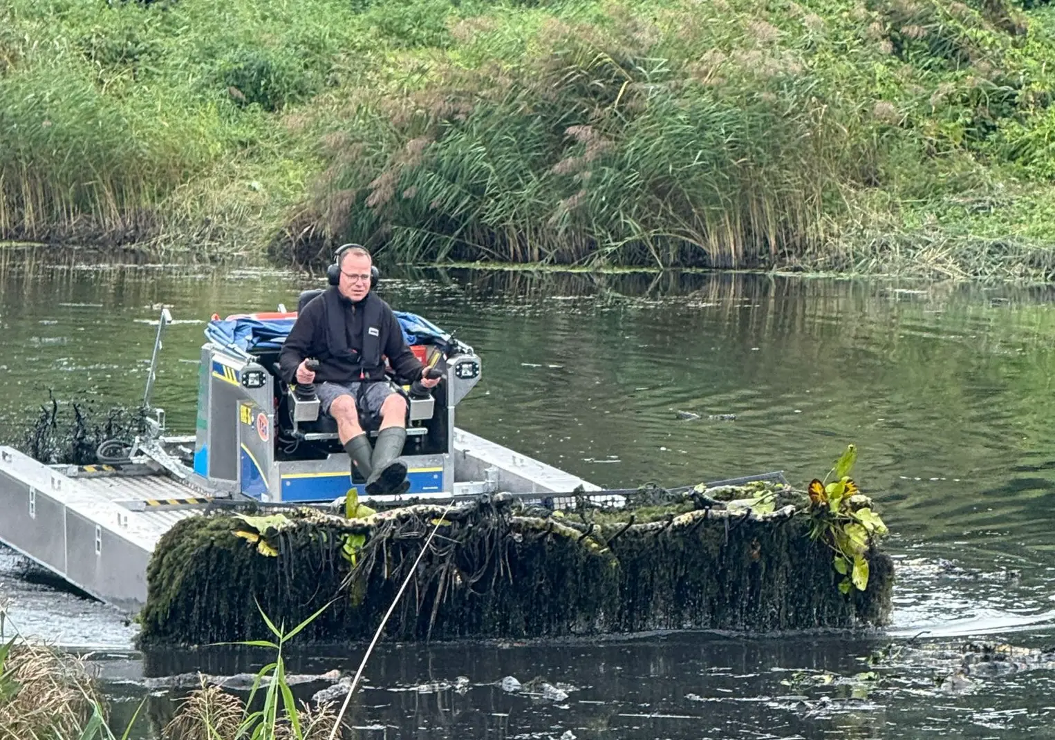 Entkrautung am Bleesern See