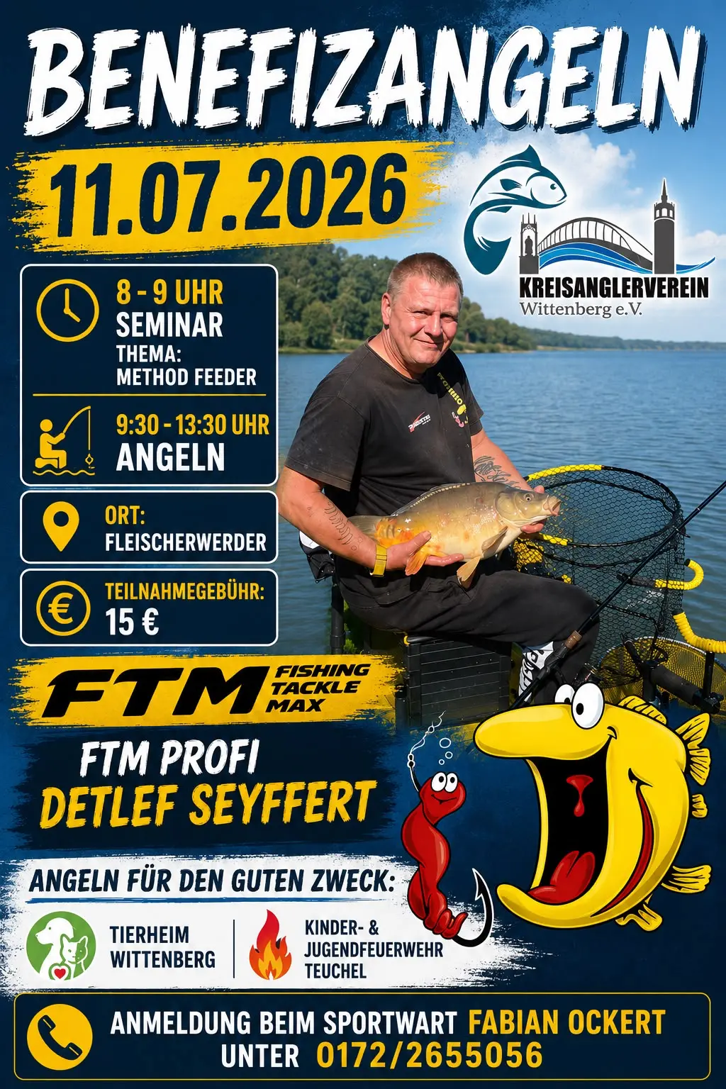 Benefizangeln 2026 des KAV Wittenberg mit FTM-Profi Detlef Seyffert
