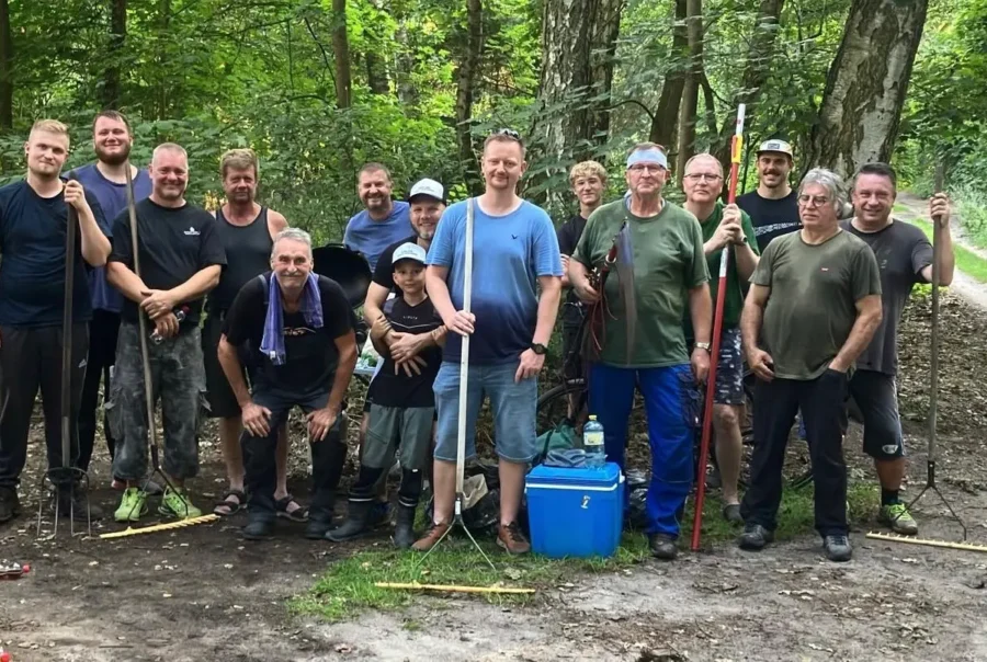 Arbeitseinsatz am ACA-Teich in Reinsdorf
