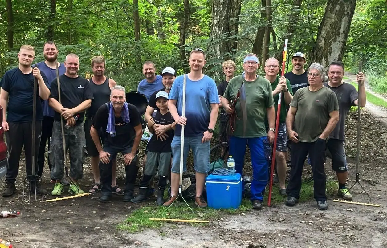 Arbeitseinsatz am ACA-Teich in Reinsdorf